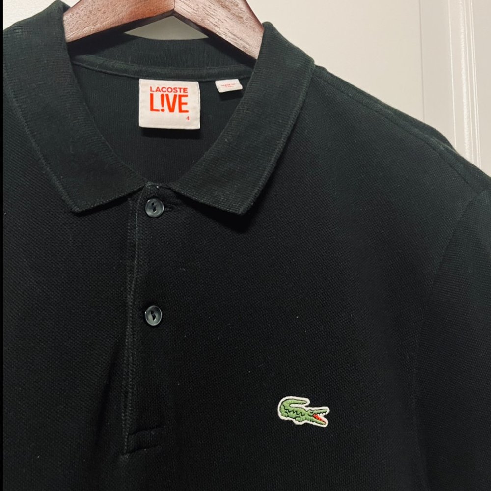 Lacoste Live Classic Slim Fit Polo - Black - Small (4)